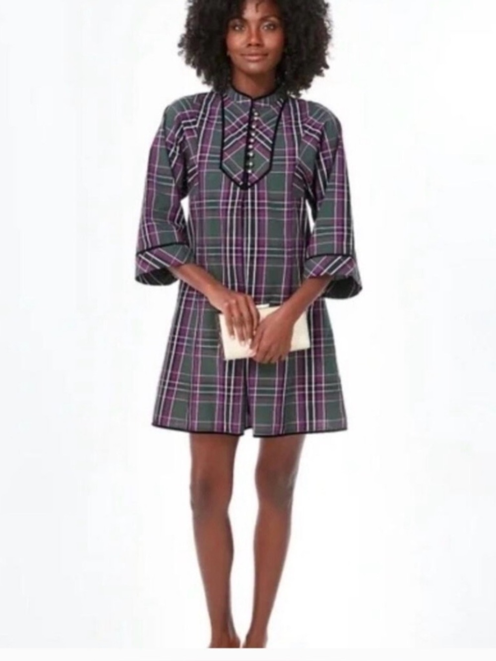 Tuckernuck NWT Aubergine Tartan Indre Dress size XL